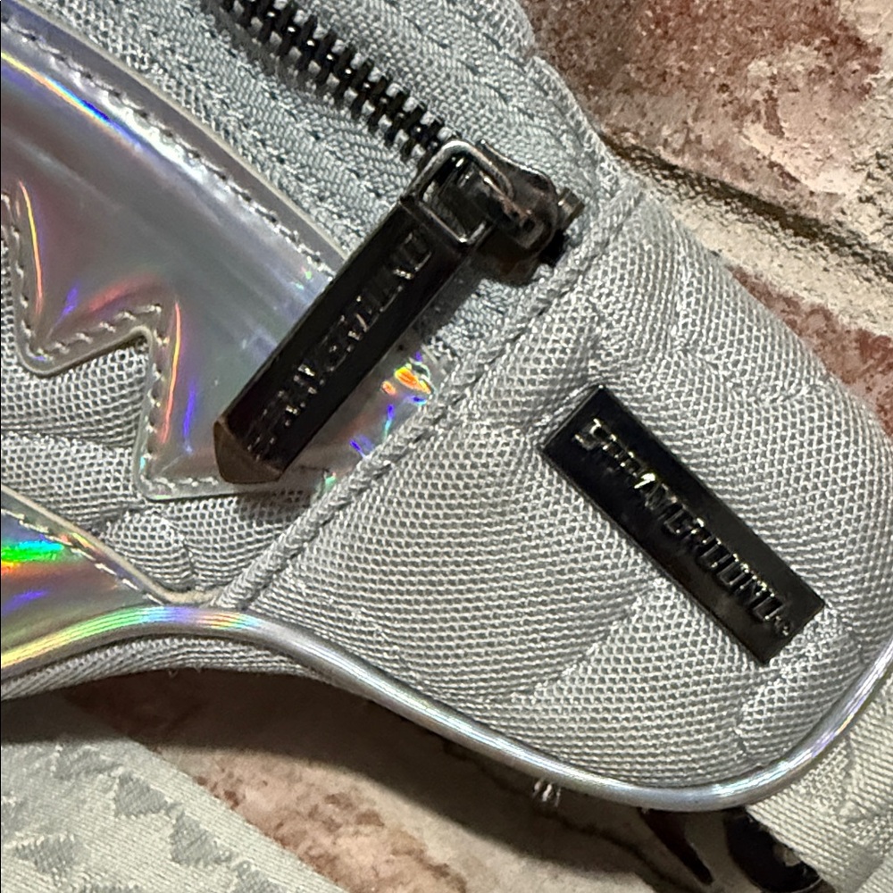 Sprayground Textured Fanny Pack with Holographic Detail - Picture 3 of 10